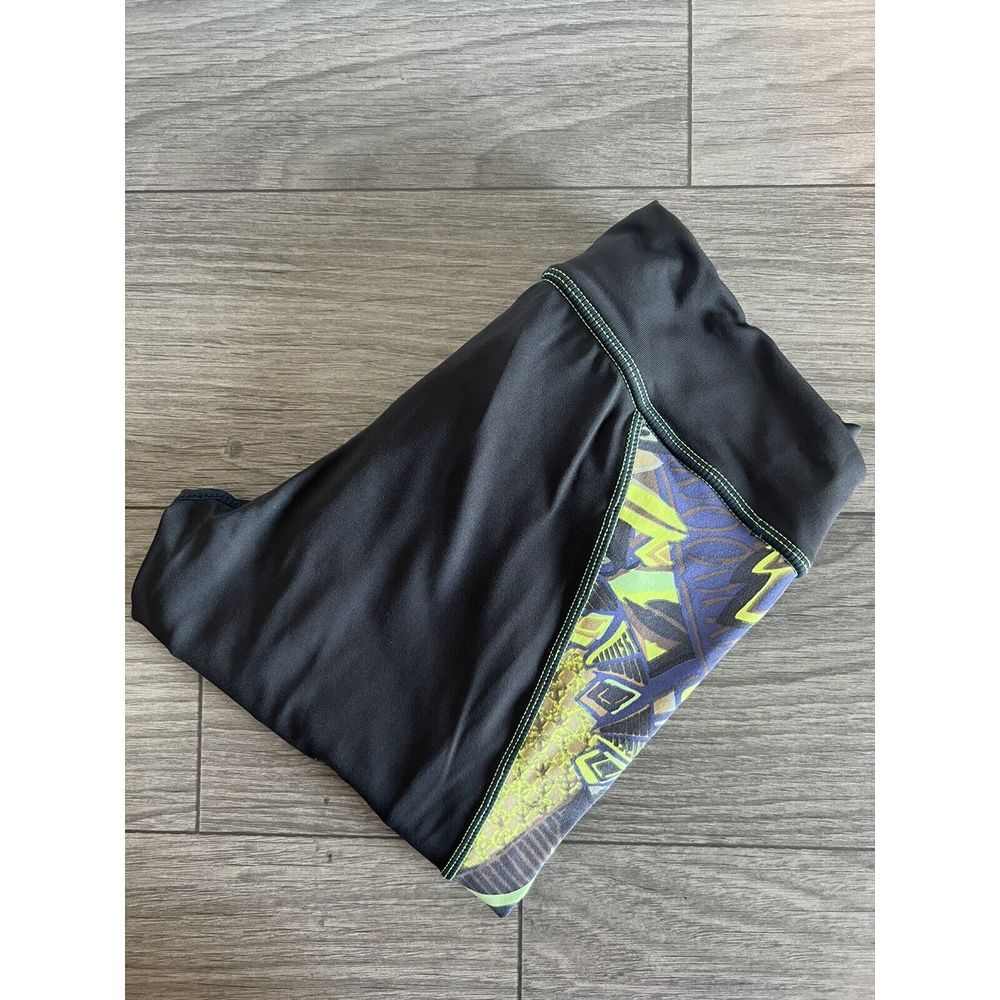 Maaji Gray Green‎ Drawstring Athletic Leggings Size Small